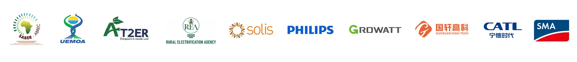 Selected Sunlurio project and technology partner logos