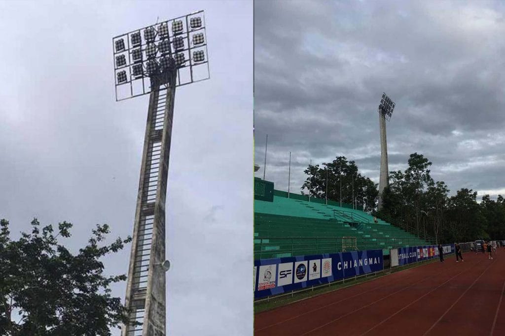 Thailand outdoor flood lighting project reference for IES file and technical specification review