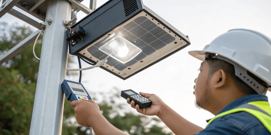 Troubleshooting [solar street light](https://www.anethic.com/blog/advantages-and-disadvantages-of-solar-street-lights)