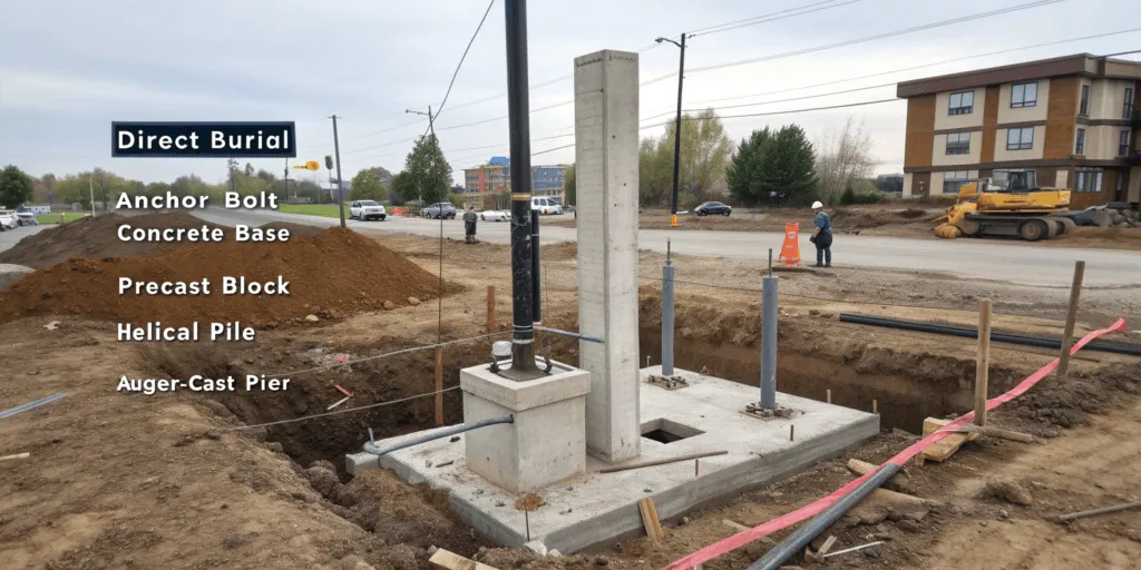 Types of Foundations for Street Light Poles and When to Use Them ...