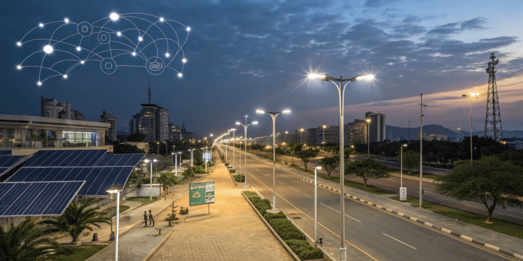 IoT solar lighting control