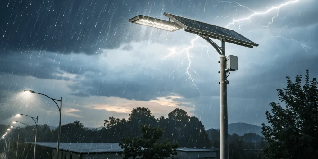 aluminum solar street light for long-life outdoor municipal use