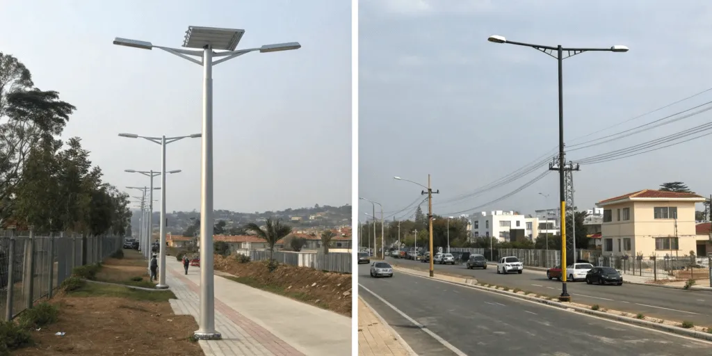 Pole Material Comparison
