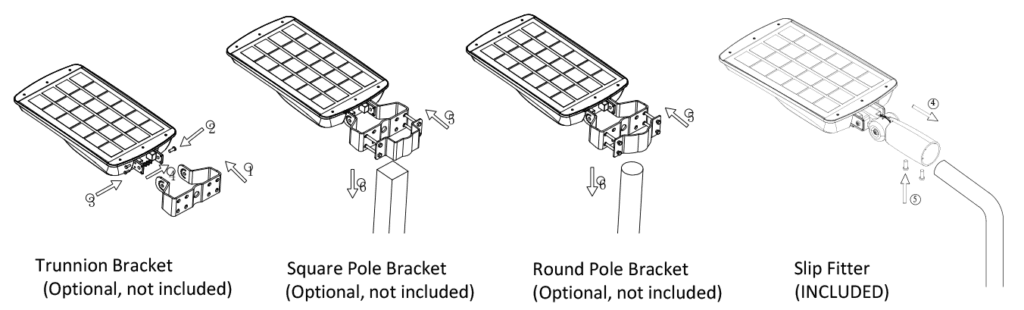 Concrete lighting poles