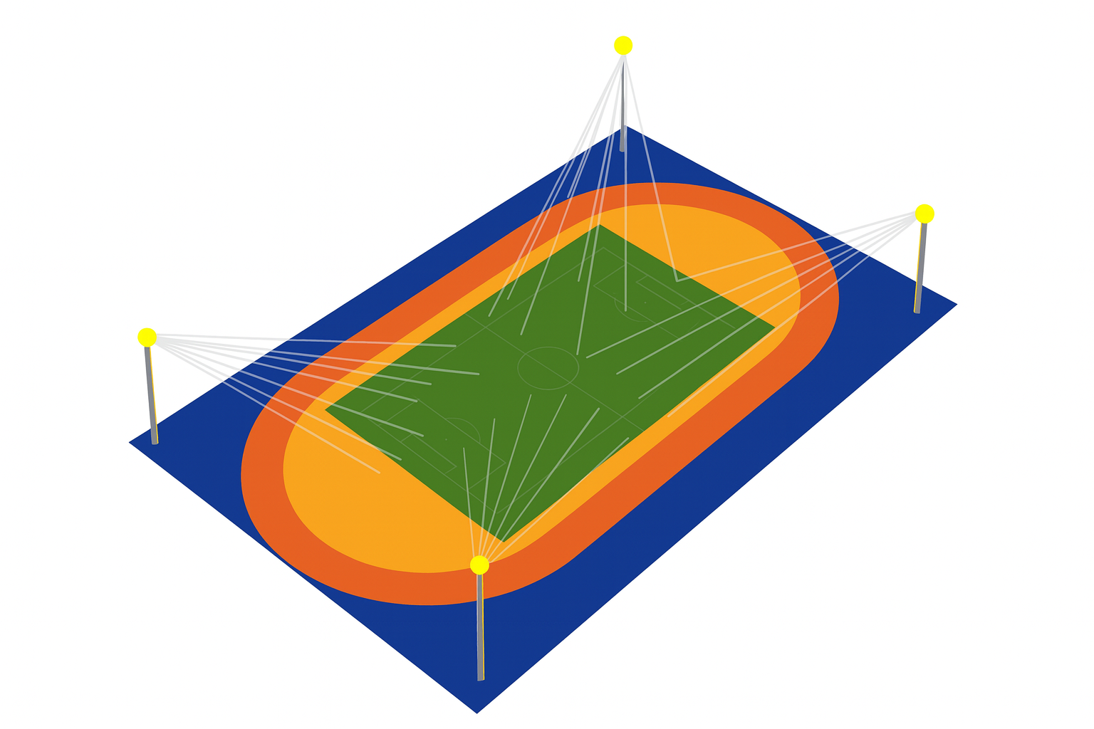  High Mast Lighting Coverage Area