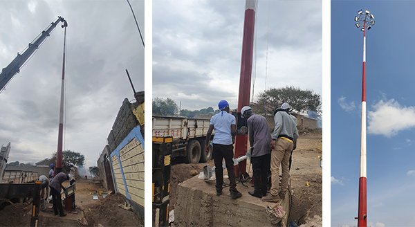  High Mast Light Construction
