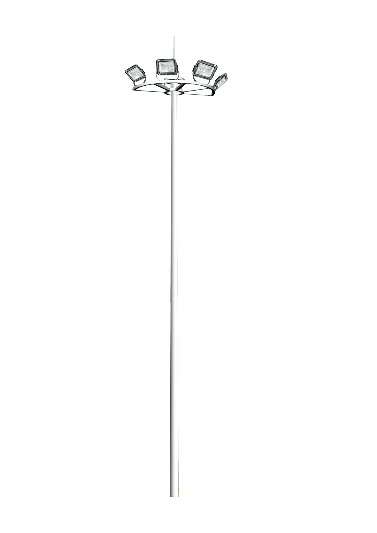 hot dip galvanized high mast pole flange and base plate