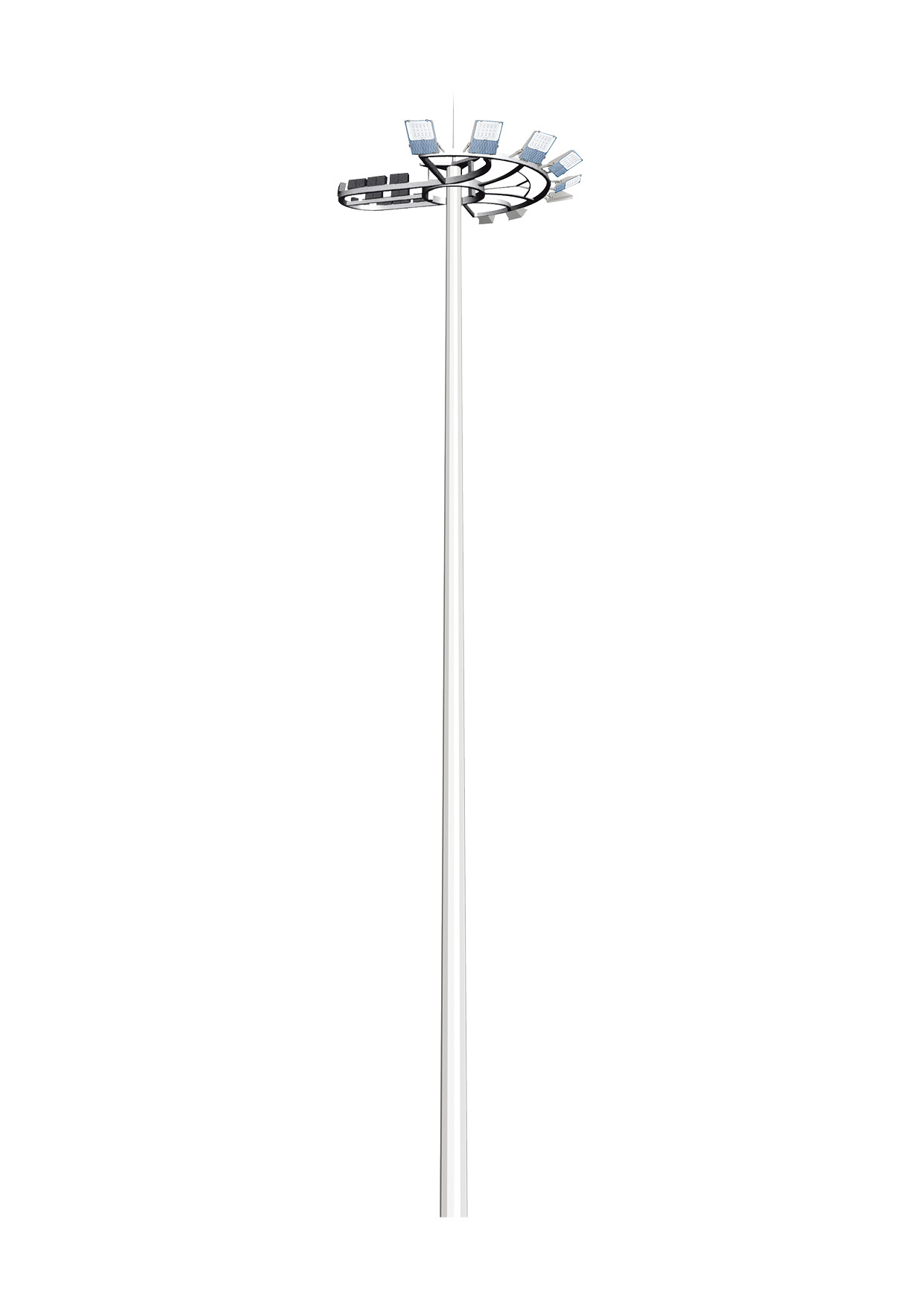 high mast foundation and anchor bolt coordination for outdoor lighting project