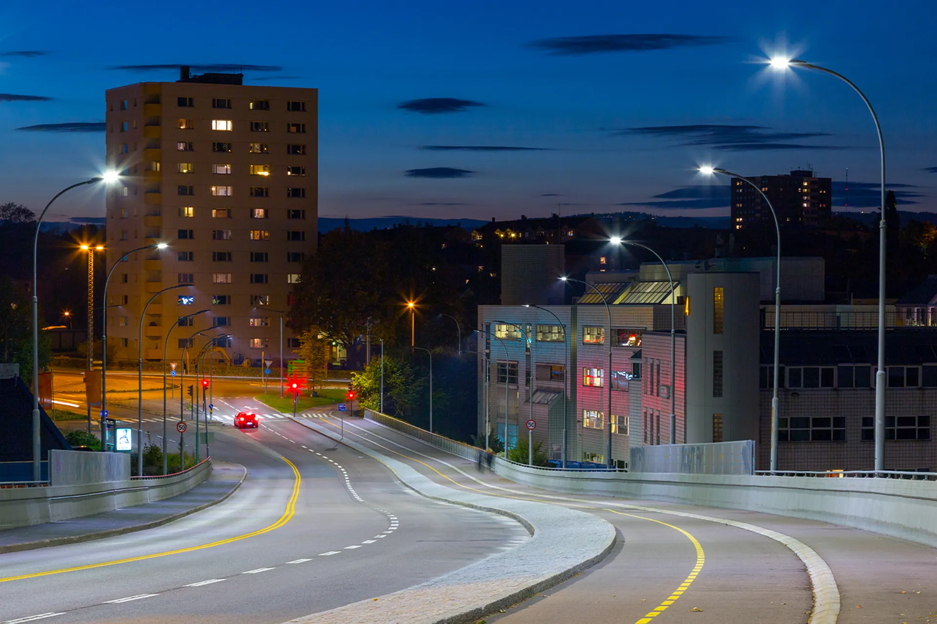 Oslo LED street lighting installation