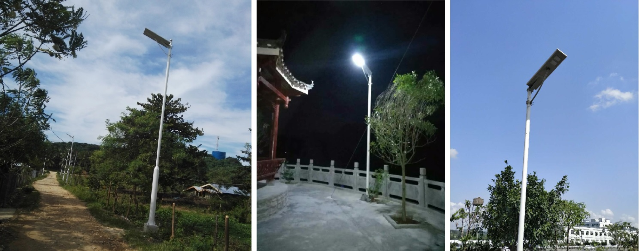 Sri Lanka all-in-one solar street lighting project acceptance photo