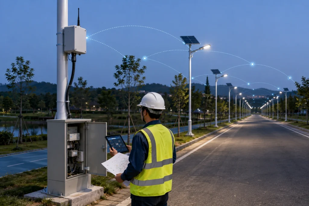 Gateway planning and maintenance review for LoRaWAN and Zigbee smart street lighting projects