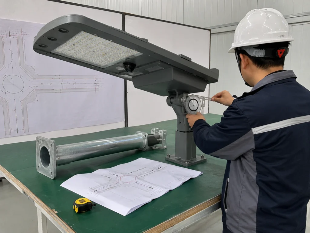 Solar street light sensor mounting height and angle review