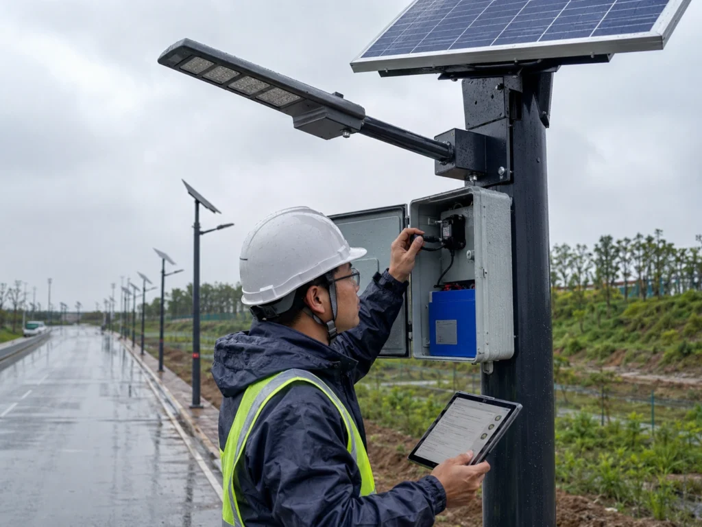 Solar street light water ingress connector and waterproofing group failure review