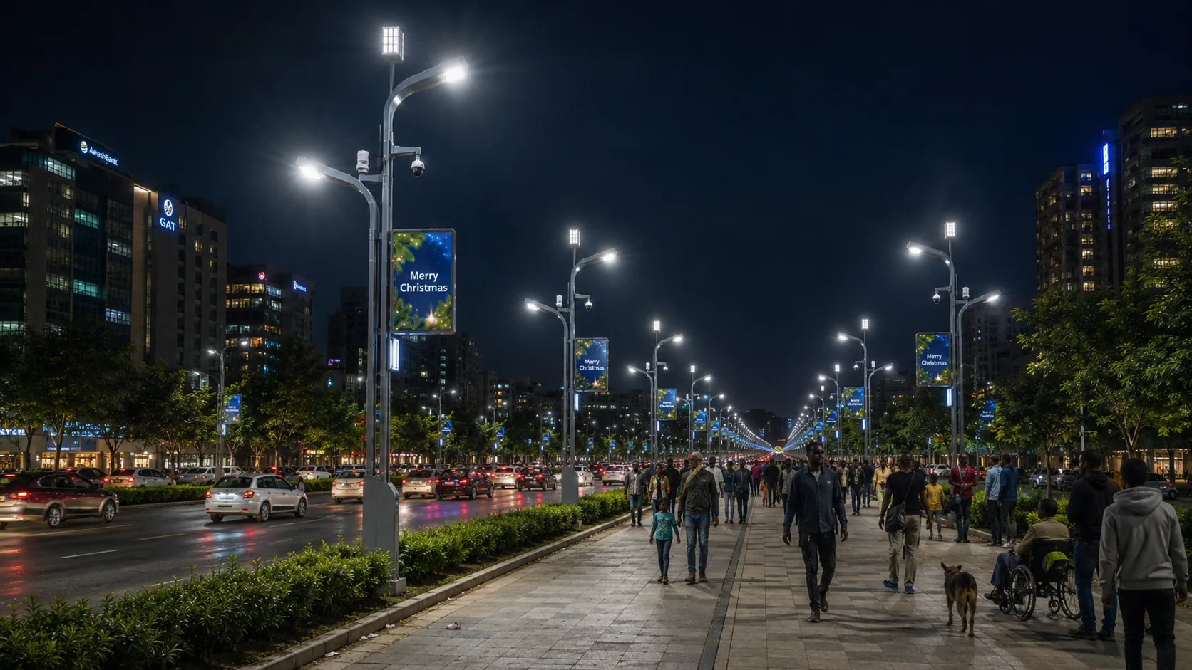 Smart lighting project path for municipal control and remote monitoring projects