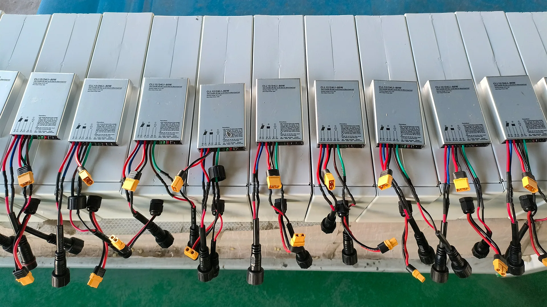 Solar light controller and wiring units prepared for electrical matching review