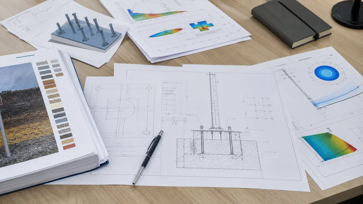 High mast foundation anchor bolt and wind load input package review
