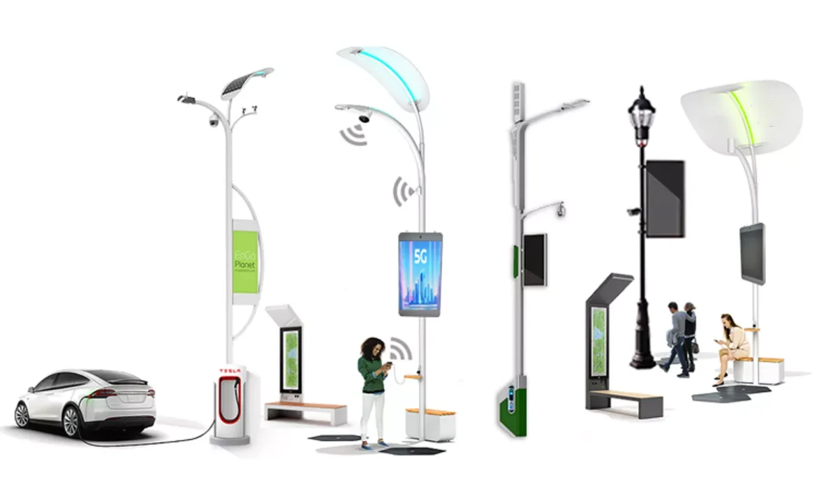 Intelligent-street-lighting-pole-LED-screen