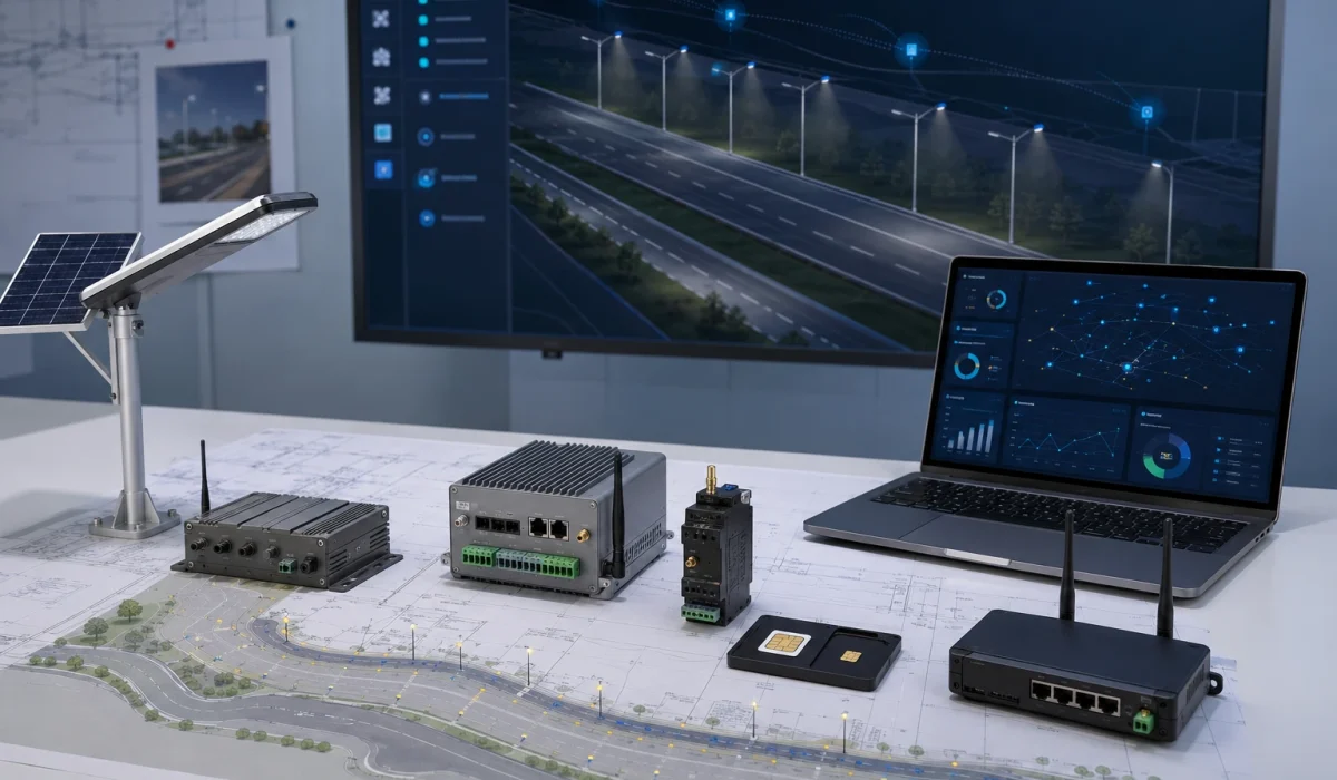 smart street light control communication options